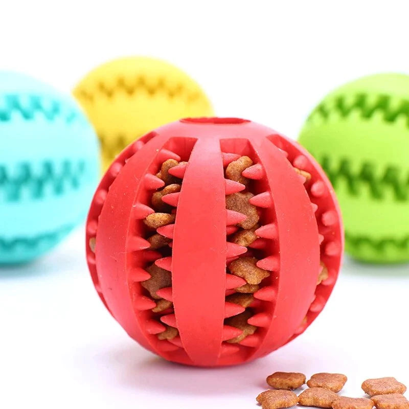 Dog Toy Interactive Ball for Dog Chewing Toys for Pet Tooth Cleaning Dog Food Ball Solid Toy Ball Dog Chewing