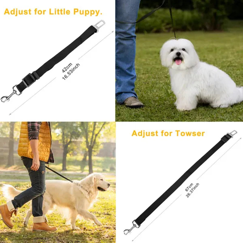 Pet Dog Adjustable Safety Belt 2Pcs