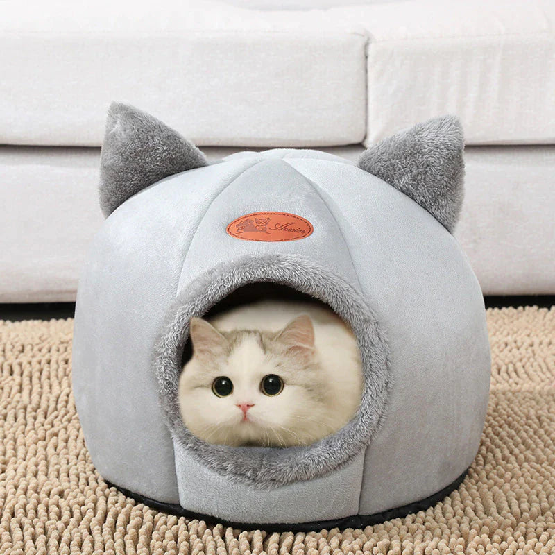 New Deep Sleep Comfort in Winter Cat Bed Small Dog House Pets Tent Cozy Cave Nest Indoor