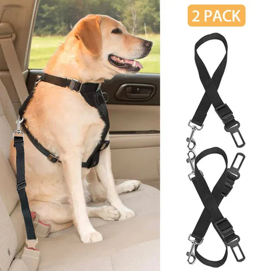 Pet Dog Adjustable Safety Belt 2Pcs