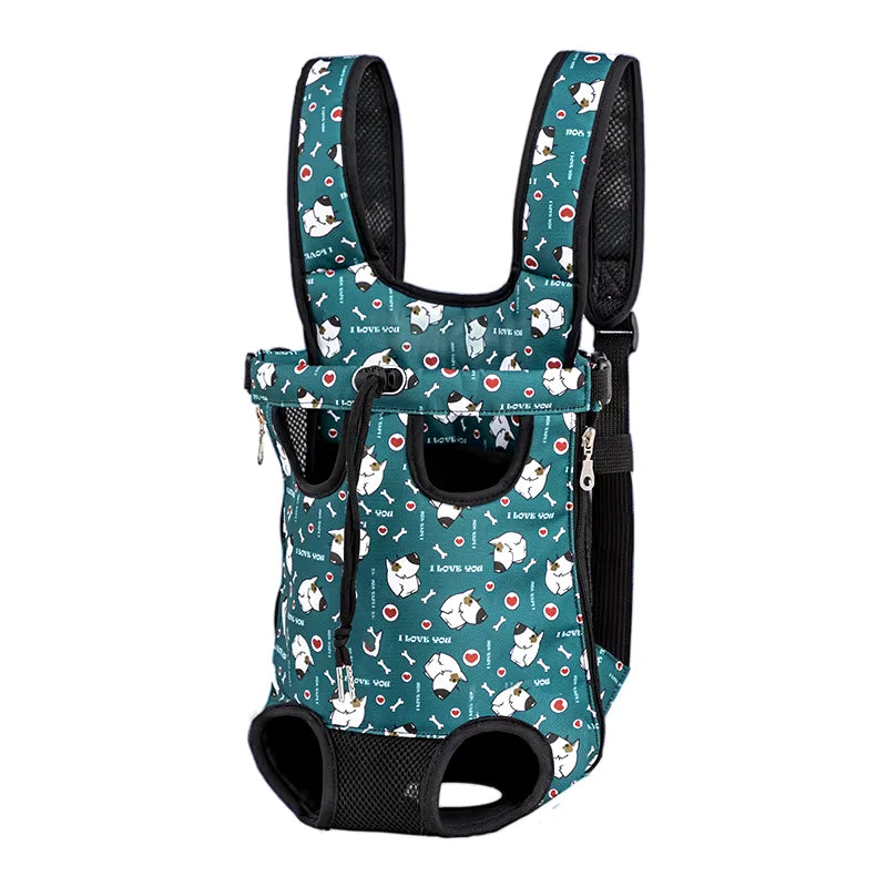 Adjustable Cat/Small Dog Carrier Bag Pet Double Shoulder Backpack Portable Bag Outdoor Travel Camping Hiking Bag