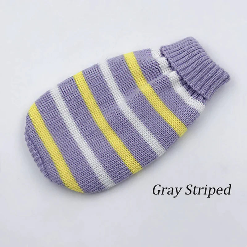 Warm Dog Clothes for Small Medium Dogs Knitted Sweater Pet Clothing for Chihuahua Bulldogs Puppy Costume Coat Winter