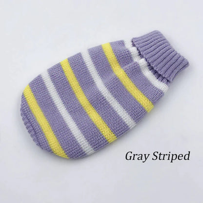Warm Dog Clothes for Small Medium Dogs Knitted Sweater Pet Clothing for Chihuahua Bulldogs Puppy Costume Coat Winter