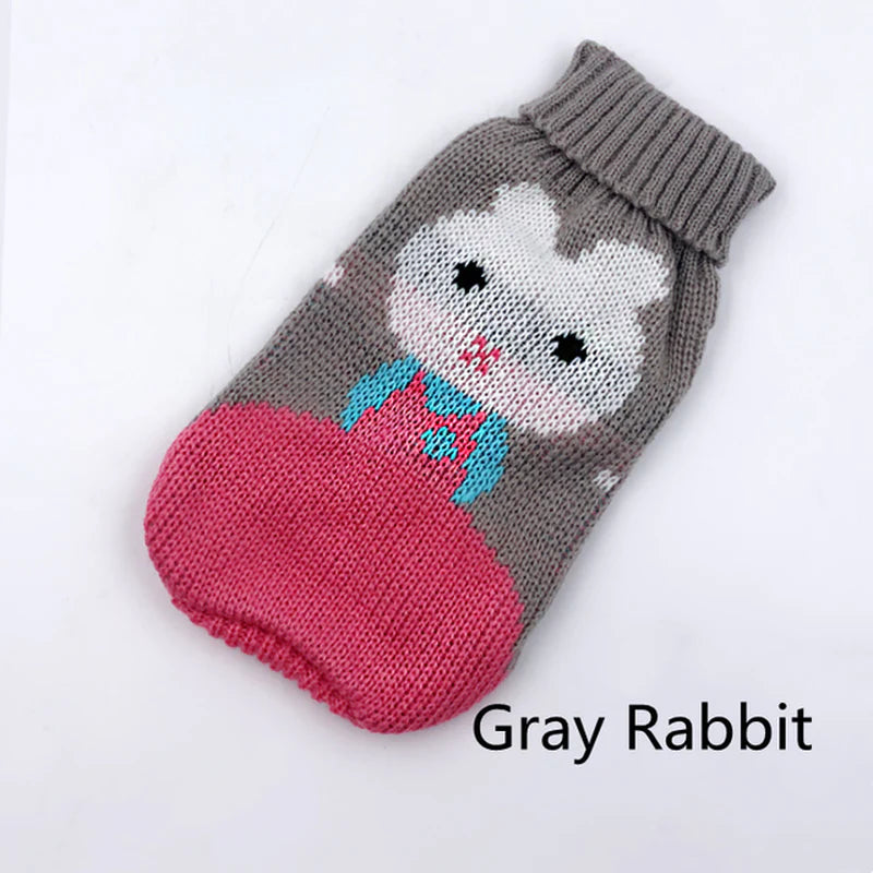 Warm Dog Clothes for Small Medium Dogs Knitted Sweater Pet Clothing for Chihuahua Bulldogs Puppy Costume Coat Winter
