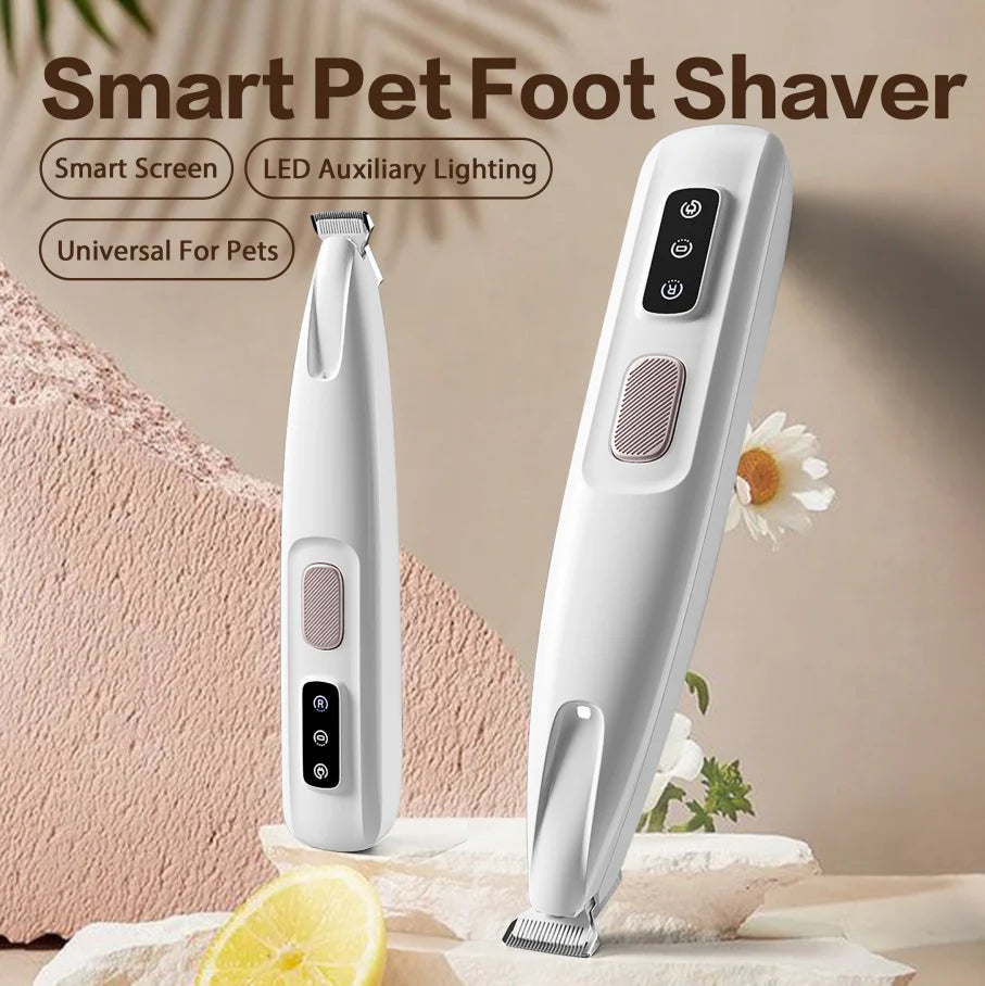 New Pet Claw Trimmer Rechargeable Quiet Hair Trimmer for Pets, Professional Pet Grooming Kit