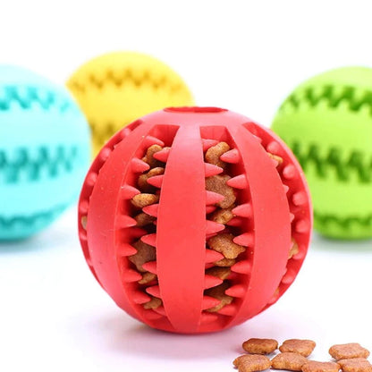 Dog Toy Interactive Ball for Dog Chewing Toys for Pet Tooth Cleaning Dog Food Ball Solid Toy Ball Dog Chewing