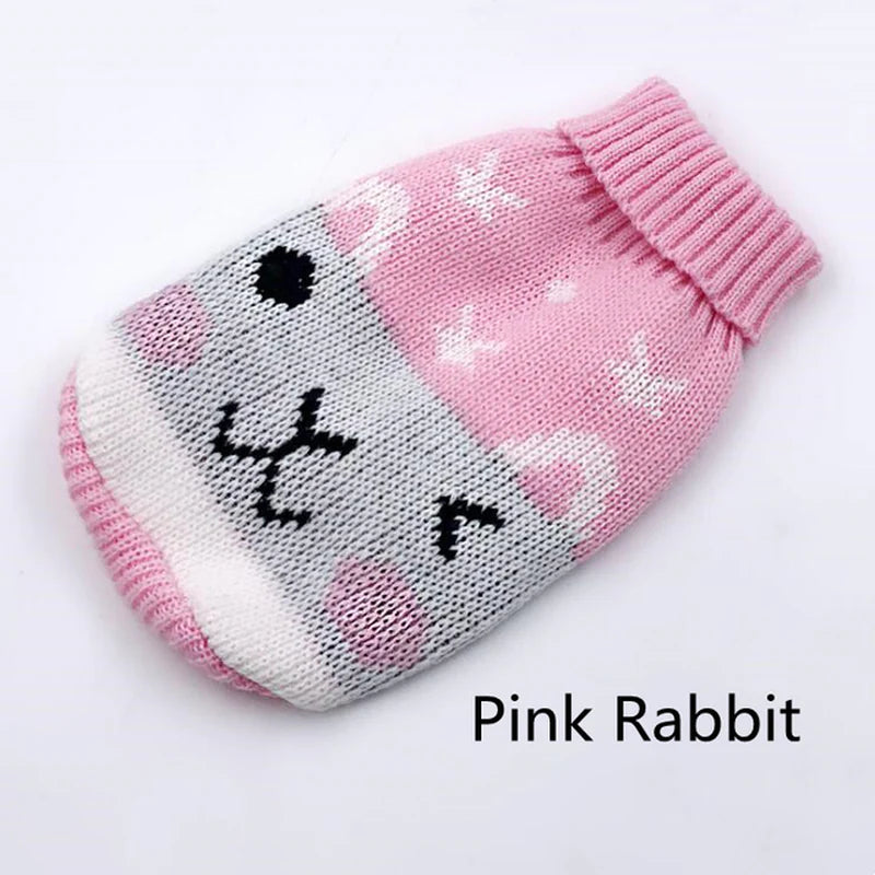Warm Dog Clothes for Small Medium Dogs Knitted Sweater Pet Clothing for Chihuahua Bulldogs Puppy Costume Coat Winter