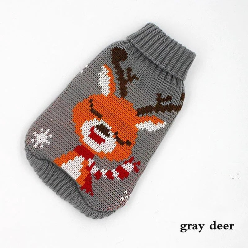 Warm Dog Clothes for Small Medium Dogs Knitted Sweater Pet Clothing for Chihuahua Bulldogs Puppy Costume Coat Winter