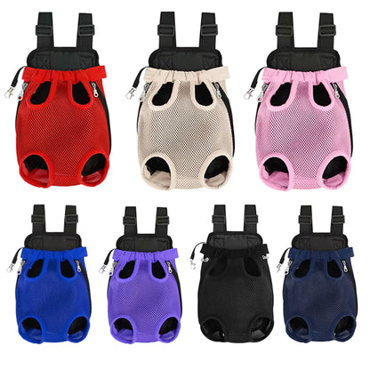 Adjustable Cat/Small Dog Carrier Bag Pet Double Shoulder Backpack Portable Bag Outdoor Travel Camping Hiking Bag