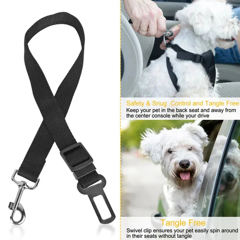 Pet Dog Adjustable Safety Belt 2Pcs