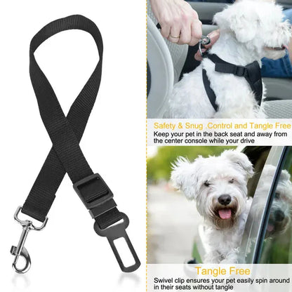 Pet Dog Adjustable Safety Belt 2Pcs