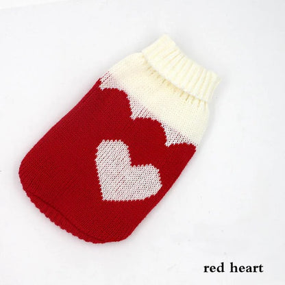 Warm Dog Clothes for Small Medium Dogs Knitted Sweater Pet Clothing for Chihuahua Bulldogs Puppy Costume Coat Winter