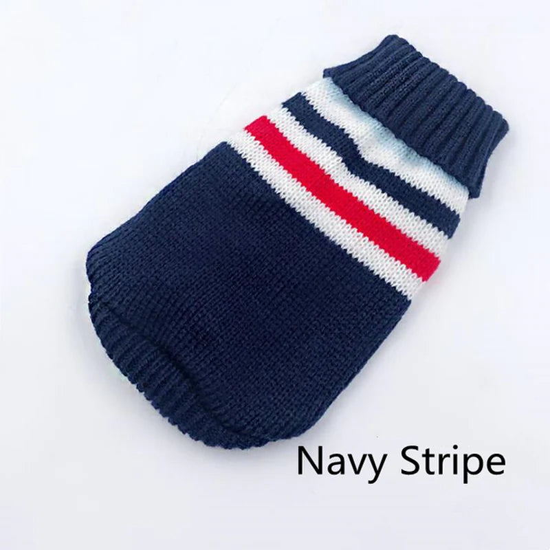 Warm Dog Clothes for Small Medium Dogs Knitted Sweater Pet Clothing for Chihuahua Bulldogs Puppy Costume Coat Winter