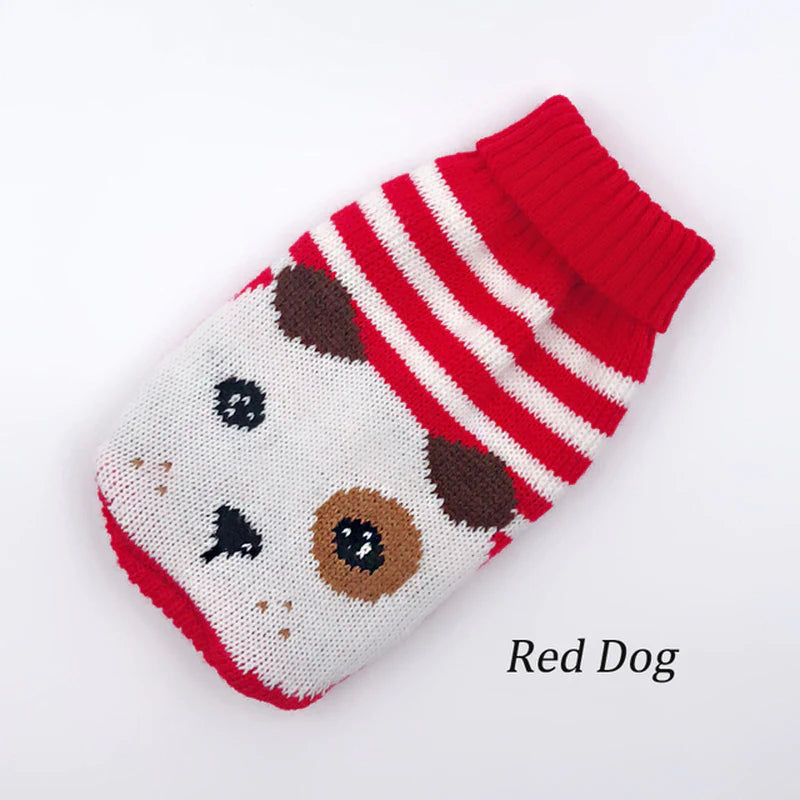 Warm Dog Clothes for Small Medium Dogs Knitted Sweater Pet Clothing for Chihuahua Bulldogs Puppy Costume Coat Winter