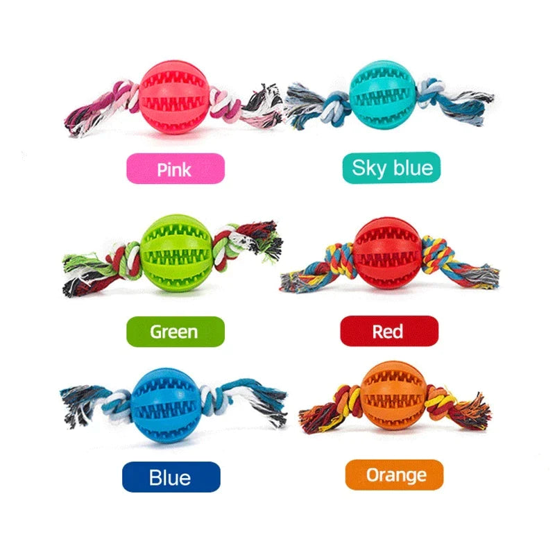 Dog Toy Interactive Ball for Dog Chewing Toys for Pet Tooth Cleaning Dog Food Ball Solid Toy Ball Dog Chewing