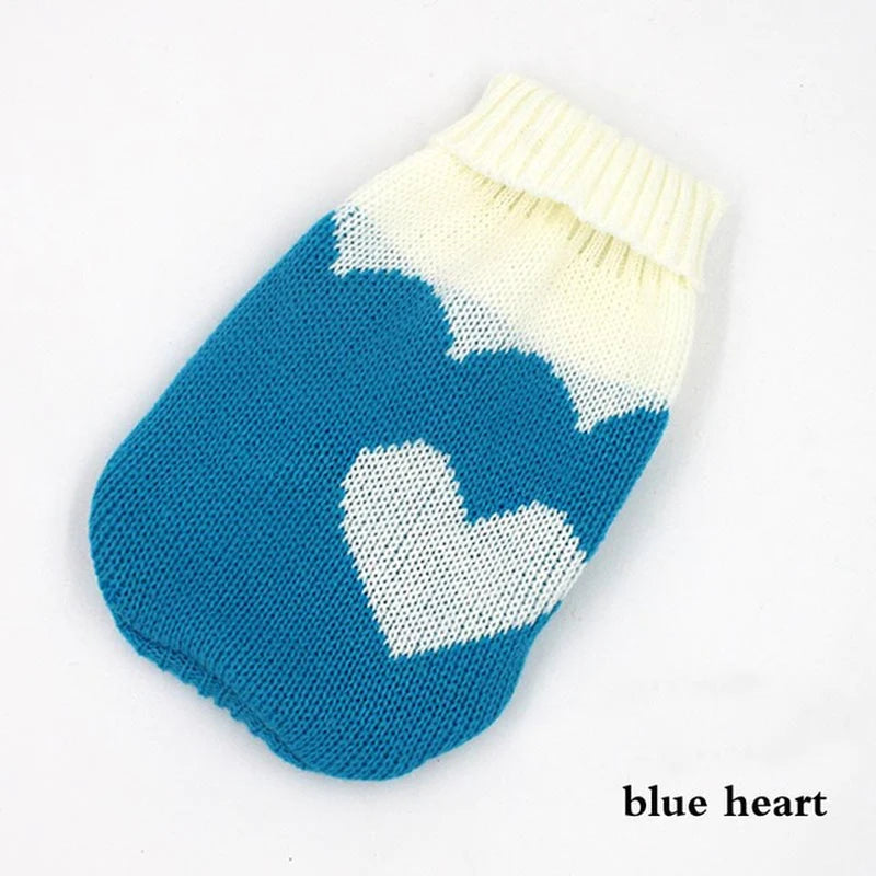 Warm Dog Clothes for Small Medium Dogs Knitted Sweater Pet Clothing for Chihuahua Bulldogs Puppy Costume Coat Winter
