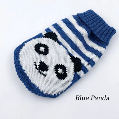Warm Dog Clothes for Small Medium Dogs Knitted Sweater Pet Clothing for Chihuahua Bulldogs Puppy Costume Coat Winter