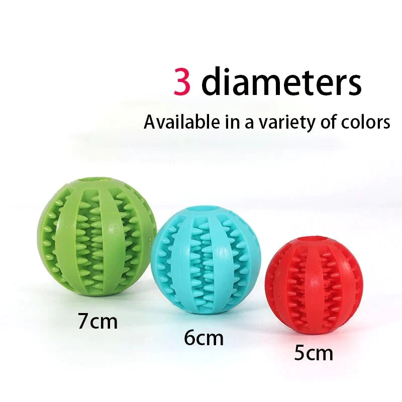 Dog Toy Interactive Ball for Dog Chewing Toys for Pet Tooth Cleaning Dog Food Ball Solid Toy Ball Dog Chewing