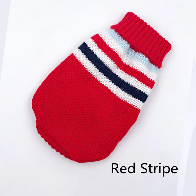 Warm Dog Clothes for Small Medium Dogs Knitted Sweater Pet Clothing for Chihuahua Bulldogs Puppy Costume Coat Winter