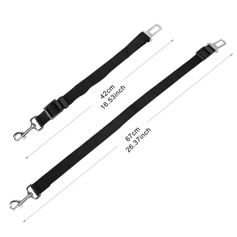 Pet Dog Adjustable Safety Belt 2Pcs