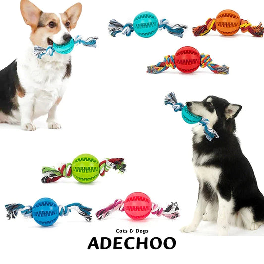 Dog Toy Interactive Ball for Dog Chewing Toys for Pet Tooth Cleaning Dog Food Ball Solid Toy Ball Dog Chewing