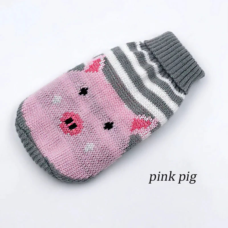 Warm Dog Clothes for Small Medium Dogs Knitted Sweater Pet Clothing for Chihuahua Bulldogs Puppy Costume Coat Winter