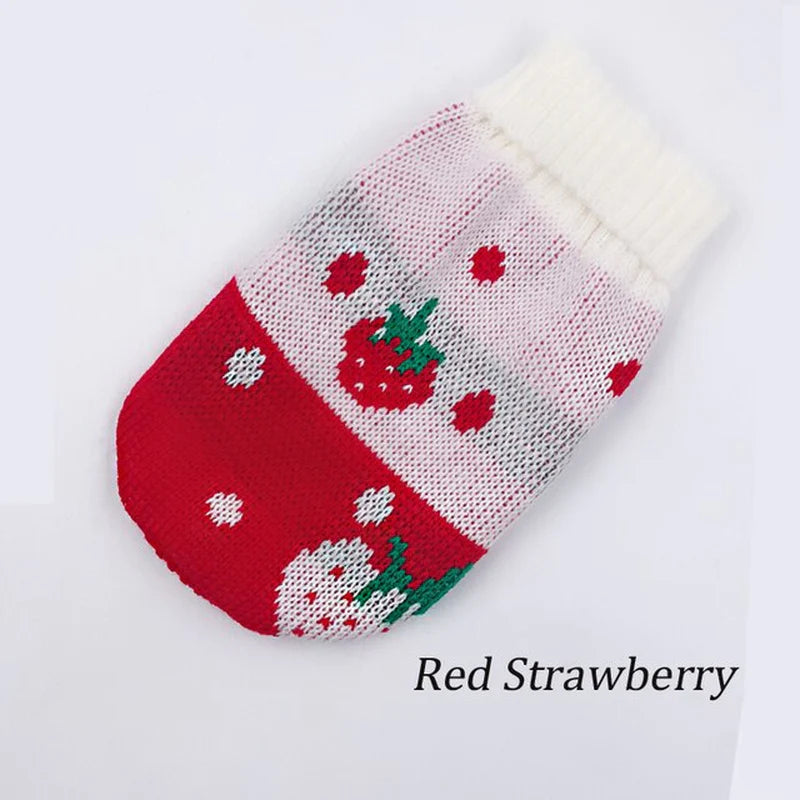 Warm Dog Clothes for Small Medium Dogs Knitted Sweater Pet Clothing for Chihuahua Bulldogs Puppy Costume Coat Winter