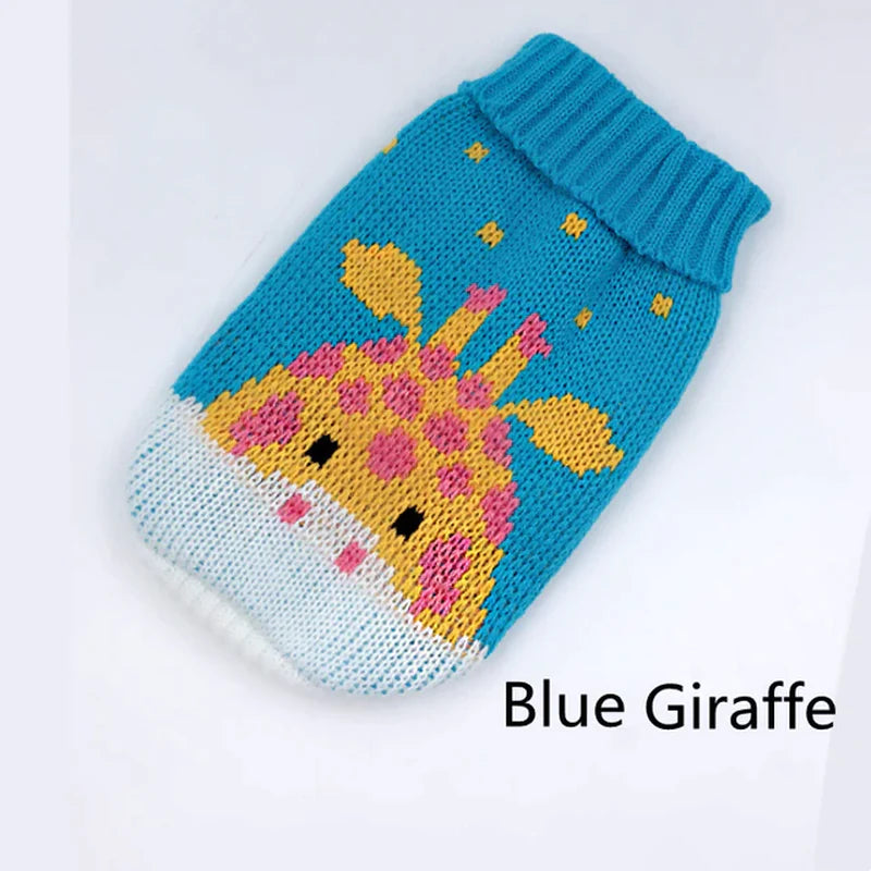 Warm Dog Clothes for Small Medium Dogs Knitted Sweater Pet Clothing for Chihuahua Bulldogs Puppy Costume Coat Winter