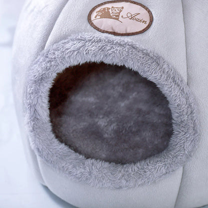 New Deep Sleep Comfort in Winter Cat Bed Small Dog House Pets Tent Cozy Cave Nest Indoor