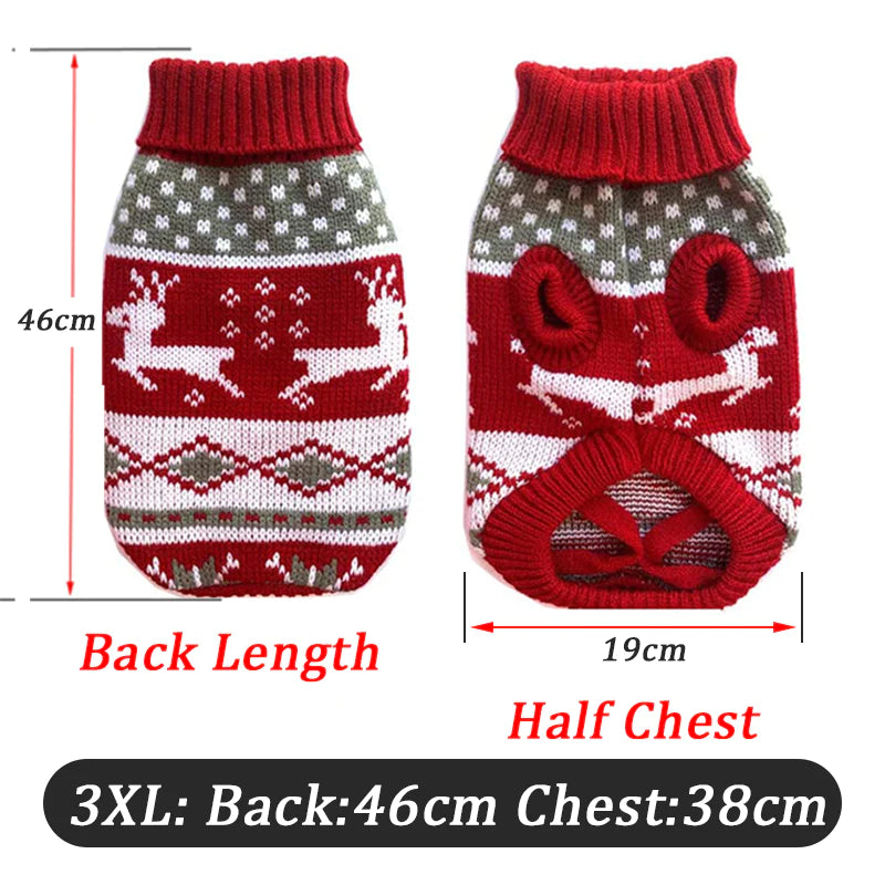 Warm Dog Clothes for Small Medium Dogs Knitted Sweater Pet Clothing for Chihuahua Bulldogs Puppy Costume Coat Winter