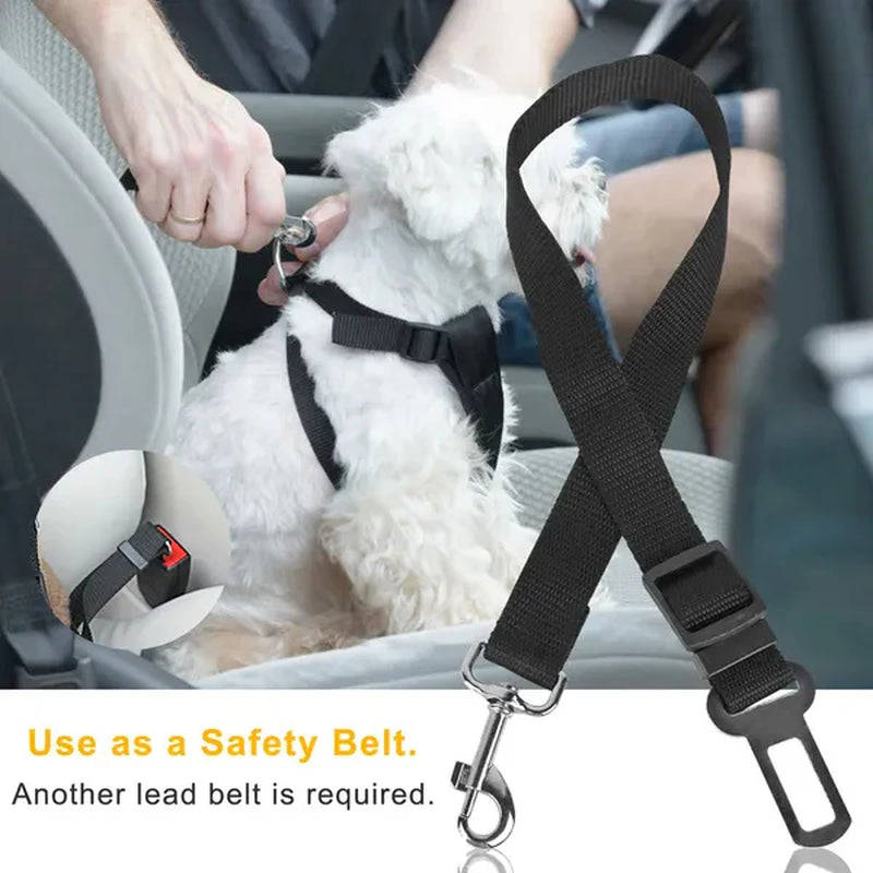 Pet Dog Adjustable Safety Belt 2Pcs