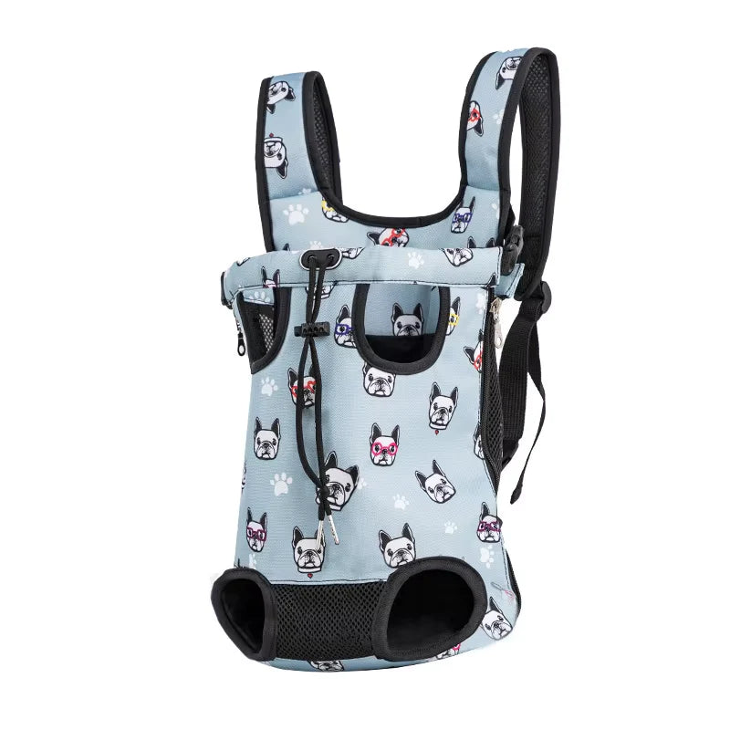 Adjustable Cat/Small Dog Carrier Bag Pet Double Shoulder Backpack Portable Bag Outdoor Travel Camping Hiking Bag