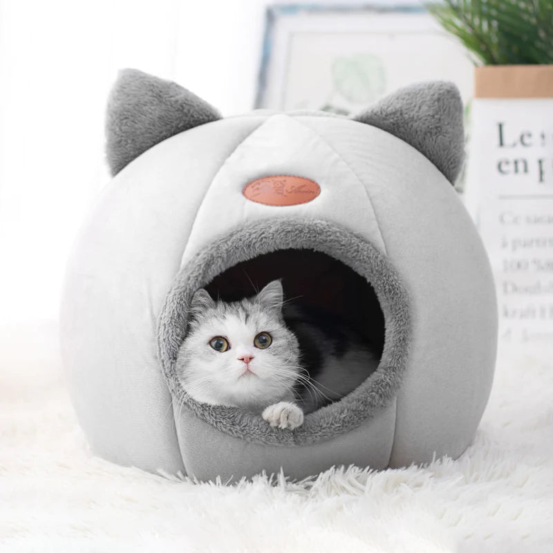 New Deep Sleep Comfort in Winter Cat Bed Small Dog House Pets Tent Cozy Cave Nest Indoor