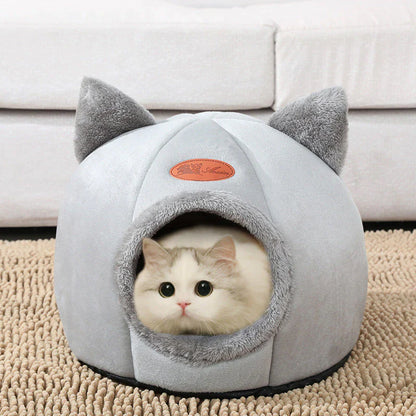 New Deep Sleep Comfort in Winter Cat Bed Small Dog House Pets Tent Cozy Cave Nest Indoor