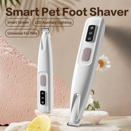 New Pet Claw Trimmer Rechargeable Quiet Hair Trimmer for Pets, Professional Pet Grooming Kit