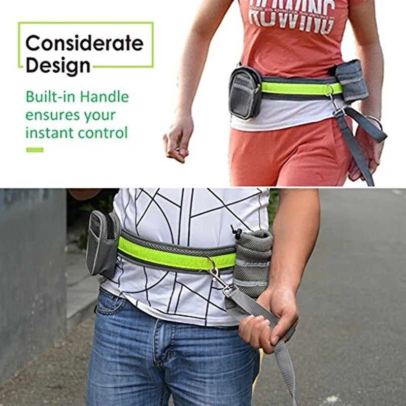 Pet Cat Elastic Reflective Belt Running Jogging Leash Set Leash Collar Pet Accessories Puppy Harness Walking Training